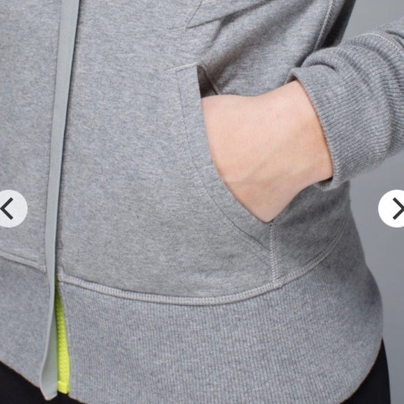 Lululemon After Asana Hoodie Size 8 Heathered Medium Grey - Picture 6 of 16